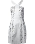 Matthew Williamson Floral Print Mini Dress - Lyst