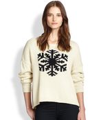 Townsen Slouched Snowflake Intarsia Sweater - Lyst