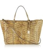 Valentino Quilted Watersnake Tote - Lyst