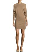 Michael Kors Cashmere-Blend 3/4-Sleeve Dress - Lyst