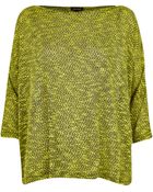 River Island Lime Patterned Boxy Jumper - Lyst