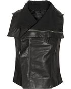 Rick Owens Leather Vest - Lyst