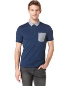 Original Penguin Jersey Paisley Collar Polo Shirt - Lyst