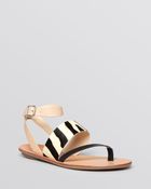 Loeffler Randall Open Toe Ankle Strap Sandals - Sunny - Lyst
