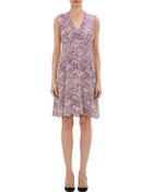 Derek Lam Mesh-Print Swing Dress - Lyst