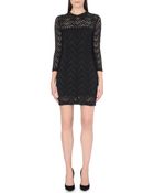 Sandro Long-Sleeved Lace Dress - Lyst