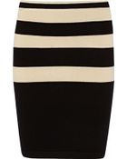 T By Alexander Wang Striped Jersey Pencil Skirt - Lyst