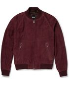 Todd Snyder Suede Varsity Jacket - Lyst