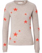 Chinti & Parker Cashmere Star Knit Pullover - Lyst