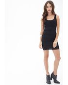 Forever 21 Tiered Floral Lace Dress - Lyst