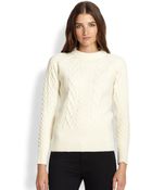 Burberry Brit Cable-Knit Sweater - Lyst