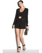 Milly Zip Blazer - Lyst