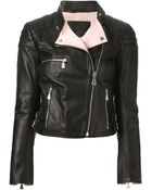 McQ by Alexander McQueen Quilted Detail Biker Jacket - Lyst