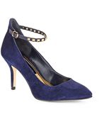 BCBGeneration Zyla Suede Ankle Strap Pumps - Lyst