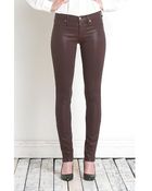 Henry & Belle Coated Super Skinny W/ Zipper - Lyst