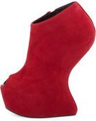 Giuseppe Zanotti Sculptural Wedge Booties - Lyst