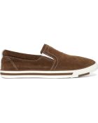 Armani Jeans Suede Slipon Sneakers - Lyst