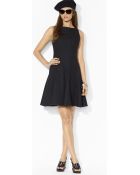 Ralph Lauren Lauren Fit Flare Dress - Lyst