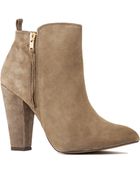 Steve Madden Jannyce Suede Booties - Lyst