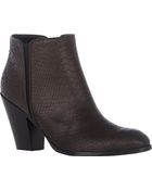 Giuseppe Zanotti Snake-Stamped Ankle Boots - Lyst