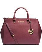 Michael Kors Sutton Saffiano Leather Large Satchel - Lyst