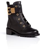 Giuseppe Zanotti Leather Combat Boots - Lyst