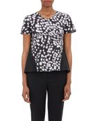 Jil Sander Abstract-Print Voile Top - Lyst