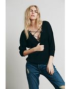 Free People Womens Steffi'S Rugby Tee - Lyst