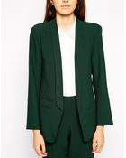 Asos Blazer in Crepe with Slim Lapel - Lyst