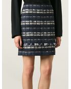 Proenza Schouler Bouclé Panel Skirt - Lyst