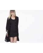James Perse Mandarin Collar Shirt Dress - Lyst