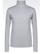 Emporio Armani Turtleneck Jumper In Virgin Wool - Lyst