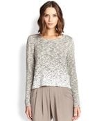Eileen Fisher Knit Sequin-Trim Sweater - Lyst