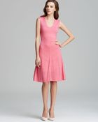 Catherine Malandrino Dress Betty Pointelle Fit and Flare - Lyst