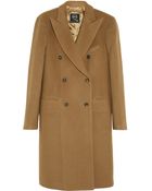 McQ by Alexander McQueen Double-Breasted Brushed Wool-Blend Coat - Lyst