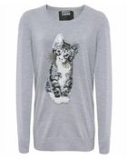 Markus Lupfer Kitten Sequin Jumper - Lyst