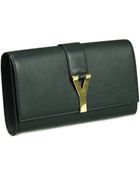Saint Laurent Clutch Y Pelle - Lyst