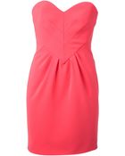 Moschino Strapless Heart-shaped Mini Dress - Lyst