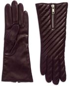 Portolano Asymmetrical Stitched Gloves - Lyst