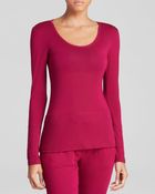 Josie Long Sleeve Modal Top - Lyst