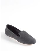 Vera Wang Lavender Georgia Suede Smoking Flats - Lyst