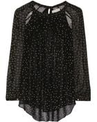 Etoile Isabel Marant Presley Printed Chiffon Blouse - Lyst