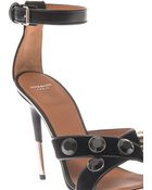 Givenchy Agata Velvet And Leather Sandals - Lyst