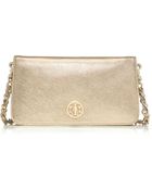 Tory Burch Adalyn Metallic Clutch - Lyst