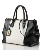 Lauren Ralph Lauren Newbury Leather Double Zip Satchel - Lyst