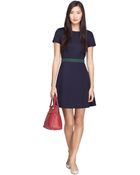 Brooks Brothers Short-Sleeve A-Line Dress - Lyst