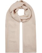 Ferragamo Silk Gancini Logo Scarf - Lyst