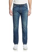 Dolce & Gabbana Whiskered Straight-Leg Jeans - Lyst