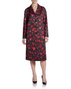 Michael Kors Pansy Duchess Satin Coat - Lyst
