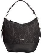 Calvin Klein Signature Hobo - Lyst